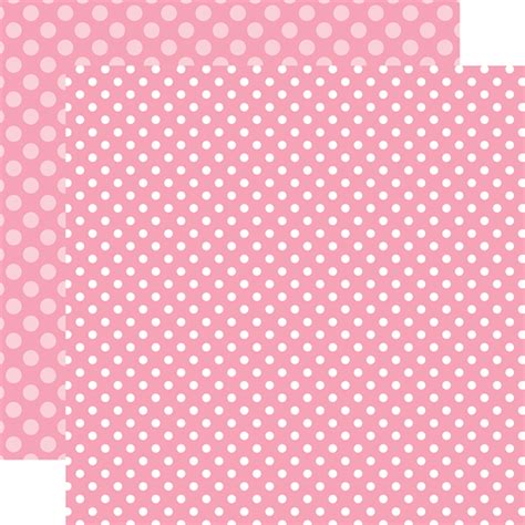 Dots And Stripes Spring Raspberry Dot 12x12 Patterned Paper Echo Park