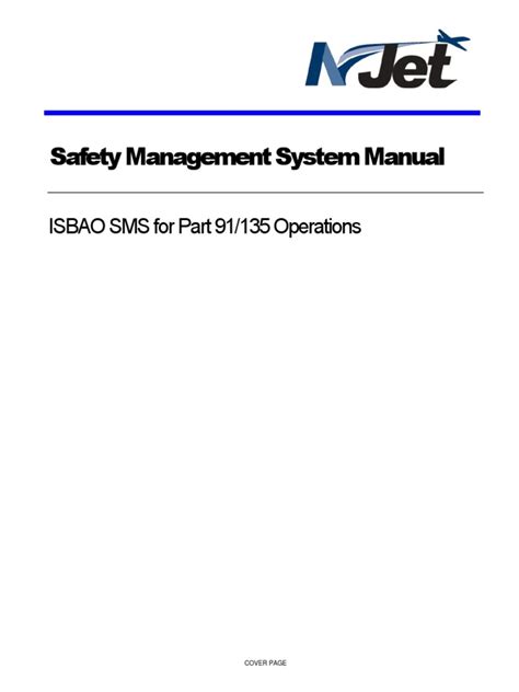 Safety Management System Manual Isbao Sms For Part 91135 Operations