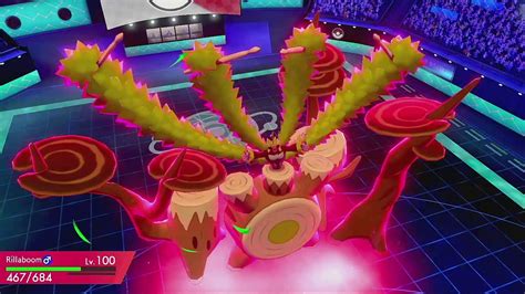 Shiny Gigantamax Rillaboom In Pokemon Sword And Shield Youtube