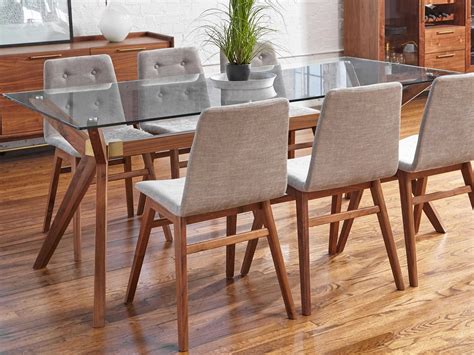 Unique Furniture Denali Walnut 75 Wide Rectangular Dining Table