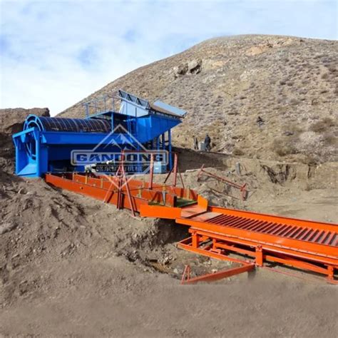 Alluvial Placer Gold Wash Plant Trommel Drum Screen Washing Plant Gold Processing Plant Gold