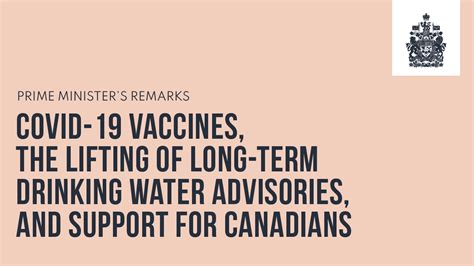 Prime Ministers Remarks On COVID 19 Vaccines The Lifting Of Long Term