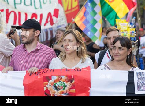 Buenos Aires Argentina 9th De Febrero De 2023 El Comité Argentino De Solidaridad Con La Lucha