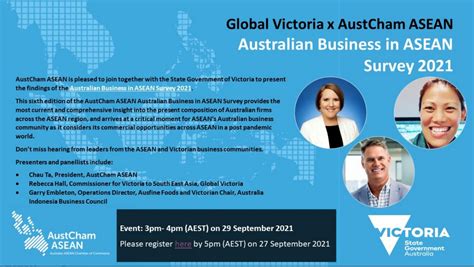 Global Victoria X Austcham Asean Australian Business In Asean Survey