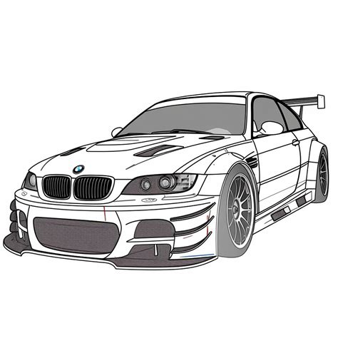 Dibujo De Coche De Bmw Para Colorear