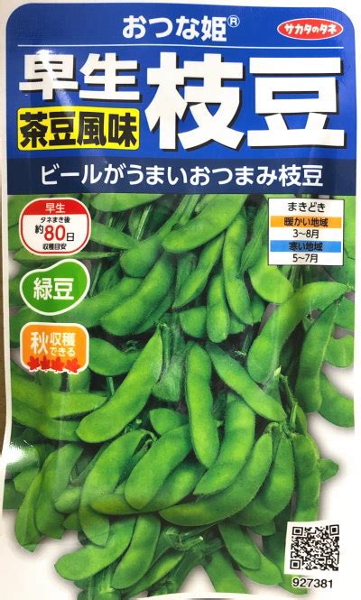 【楽天市場】【エダマメ】おつな姫【サカタのタネ】（25ml）【早生】野菜種 春まき 927381：hana Uta 米沢園芸 楽天市場店