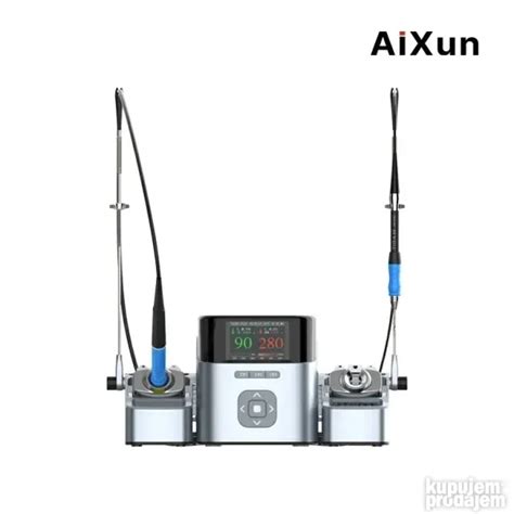 AiXun T420D 200W Dual Soldering Station T245 T210 6 Tips