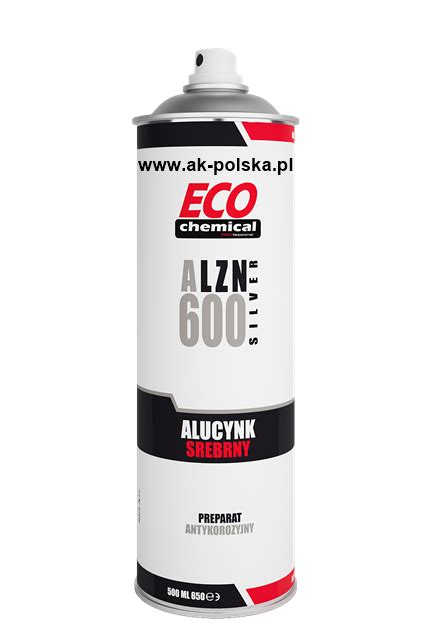 ALZN 600 Alucynk Srebrny Cynk W Sprayu Ecochemical