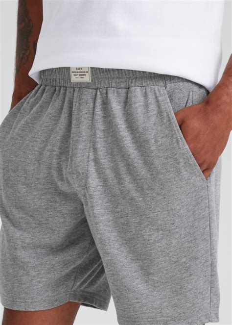 Grey Marl Pyjama Boxer Shorts Matalan