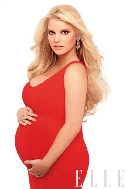 Jessica Simpson Nude Belly On Cover Of Elle Magazine