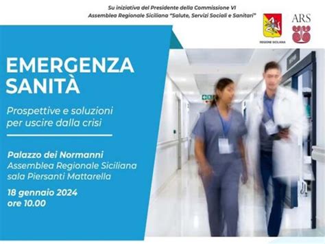 Palermo Convegno Emergenza Sanit Criticit E Prospettive Per Il