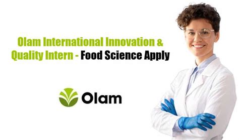 Olam International Intern Innovation And Quality Food Science Apply