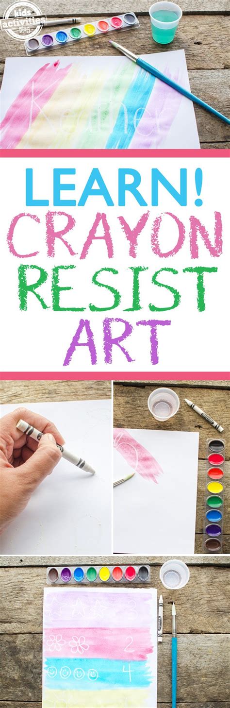 Crayon Resist: White Crayon Secret Art {Cool!}