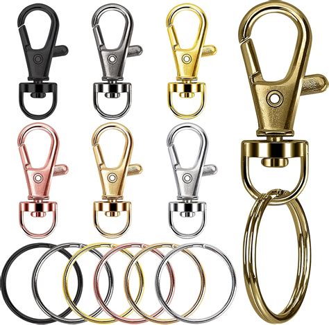 Amazon Key Chain Rings 35 Pcs Keychain Clips Lobster Claw Clasps