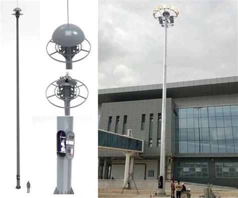 Auto Lifting Airport Led High Mast Lighting System In Bangladesh