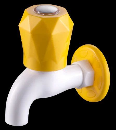 Yellow P V C Bib Cock Water Taps For Bathroom Fitting Size 15 Mm At