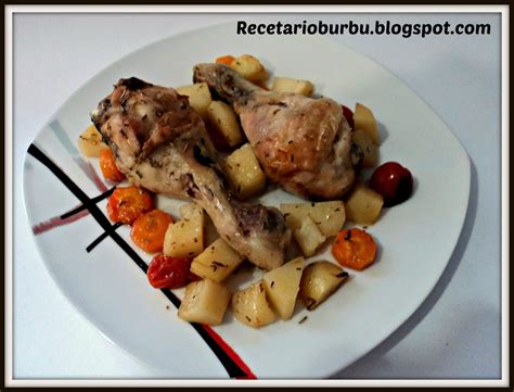 Recetario Burbu Muslos De Pollo Al Vapor Con Verduras Th