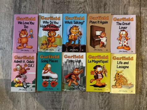 VINTAGE GARFIELD BOOKS Bundle. Jim Davis. £37.99 - PicClick UK