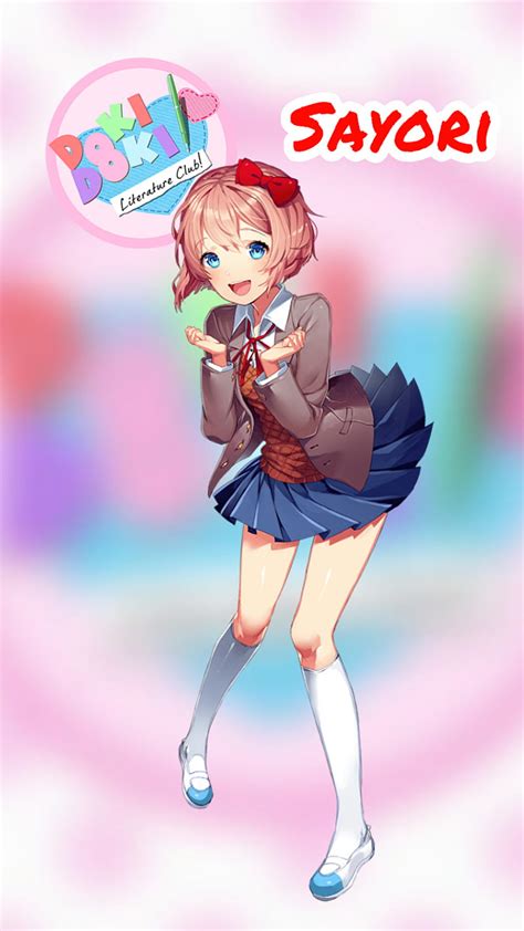 Sayori Ddlc Doki Doki Literature Club Left Hanging Hd Phone