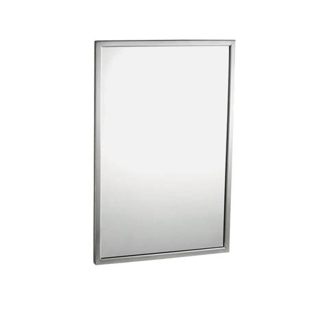 Bobrick B 2908 1830 Tempered Glass Welded Frame Mirror 18 Wide X 30