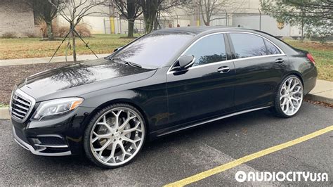 2017 Mercedes Benz S Class On 24 Azad Wheels Az99 Silver With Chrome