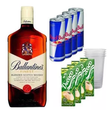 Whisky Ballantines L Red Bull Gua De Coco Frete Gr Tis