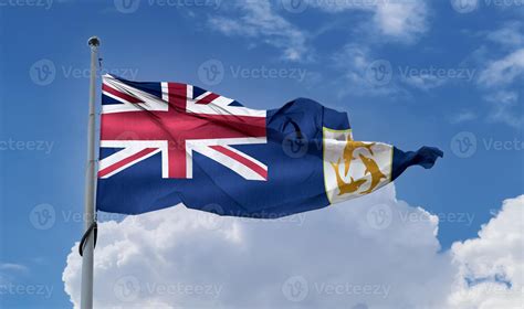 Anguilla flag - realistic waving fabric flag 9404577 Stock Photo at ...