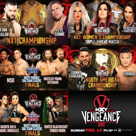 Wwe Nxt Takeover Vengeance Day Cobertura Y Resultados En Vivo