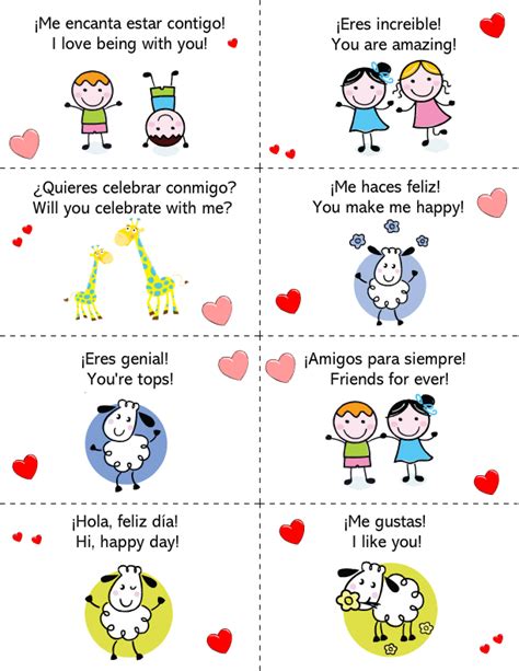 Tarjetas de San Valentín / Valentine’s Day Cards – onlinefreespanish