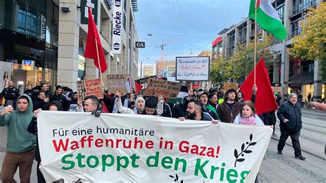 Nahost Konflikt Pro Pal Stinensische Demonstrationen In Mehreren