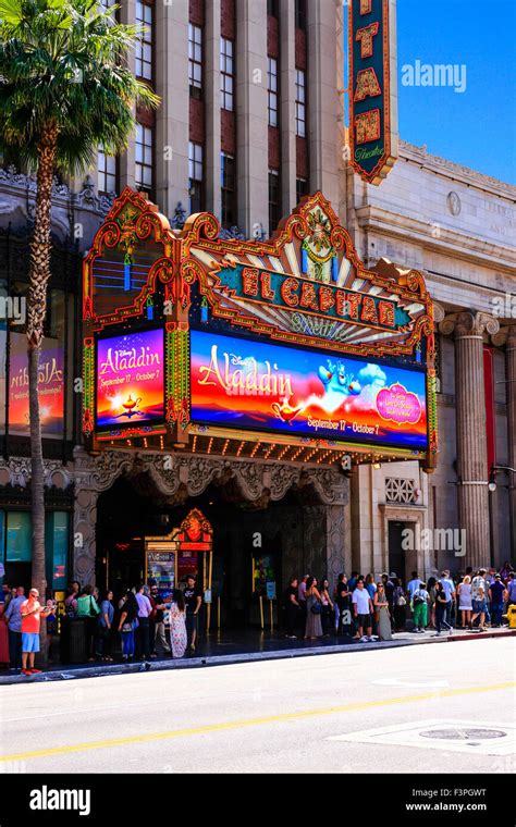 The El Capitan Theater On Hollywood Blvd In Hollywood Ca Stock Photo