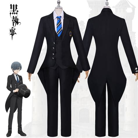 【ready Stock】wudu Black Butler Ciel Phantomhive Cos Costume Ciel Suit