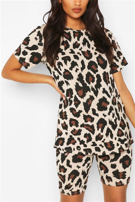 Maternity Leopard Tee And Short Loungewear Set Boohoo Usa