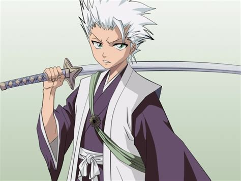 Image Bleach Green Eyes Captains Hitsugaya Toshiro White Hair Simple