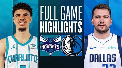 Dallas Mavericks Vs Charlotte Hornets Full Game Highlights Nov 5