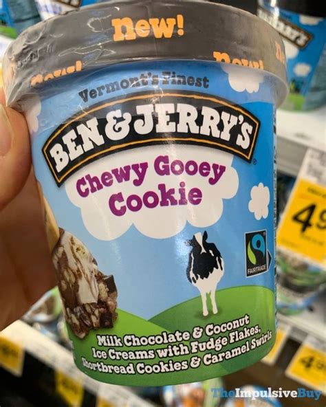 Spotted Ben And Jerrys Chewy Gooey Cookie Ice Cream Gooey Cookies Ice Cream Cookies Ice Cream