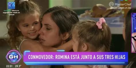 Gran Hermano Así fue el emotivo reencuentro de Romina con sus tres