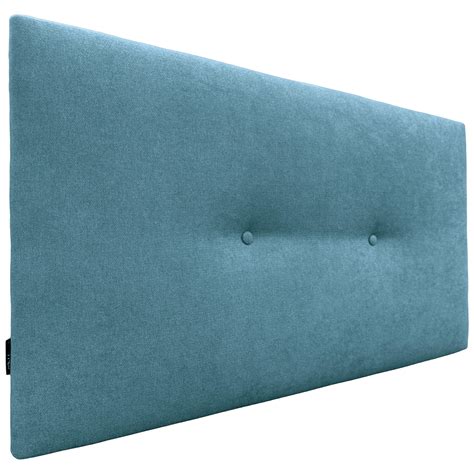 DHOME Tête de lit en tissu Aqualine lisse avec Boutons 95x50cm Lits 90