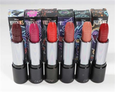 Disney X Colourpop Villain Lux Lipstick Swatches Puckerupbabe