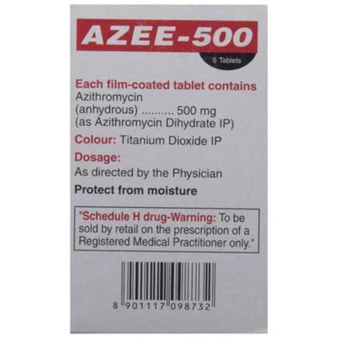 Azee 500 Mg Tablet 5 Uses Price Dosage Side Effects Substitute