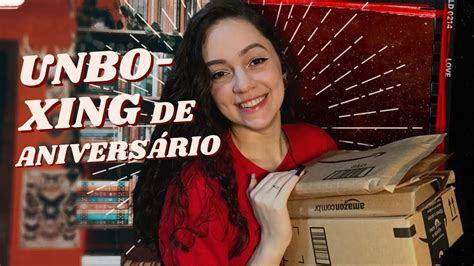 abrindo os presentes de aniversário Sonho de Estante YouTube