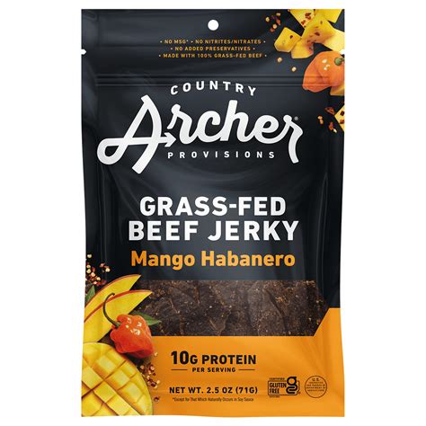 Mango Habanero Beef Jerky Country Archer Country Archer Provisions