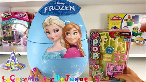 Huevo Gigante Sorpresa de Frozen y Mi Pequeño Pony POP Armable y