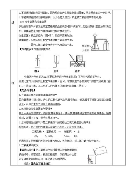 初中化学沪教版九年级上册第2章 身边的化学物质第2节 奇妙的二氧化碳教学设计及反思 教习网教案下载