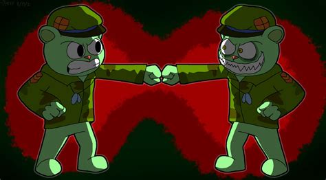 Happy Tree Friends Flippy Vs Fliqpy By Zertyarttv On Deviantart