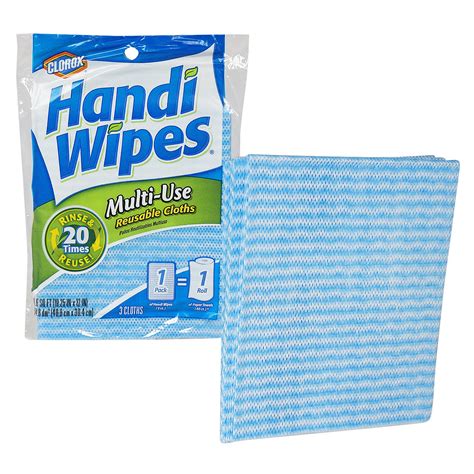 Wholesale 3 Pack Clorox Dry Reusable Handi Wipes BLUE