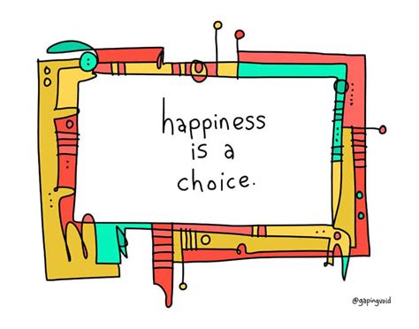 happiness is a choice - Gapingvoid