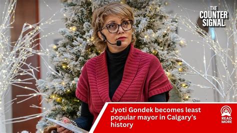 Jyoti Gondek becomes least popular mayor in Calgary's history - The ...