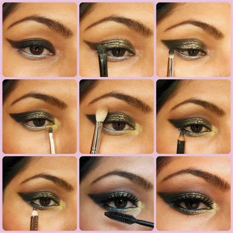 Eye Makeup Tutorial Glittery Black Smokey Eyes Beauty Fashion