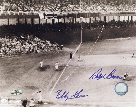 Lot Detail - Bobby Thomson&Ralph Branca "Shot Heard 'Round the World"